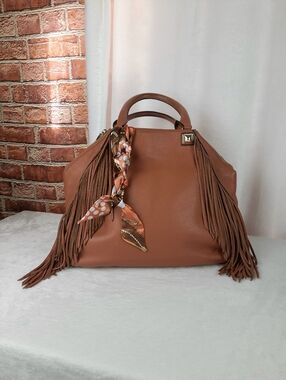Rebecca Minkoff Brown Fringe Tote Bag